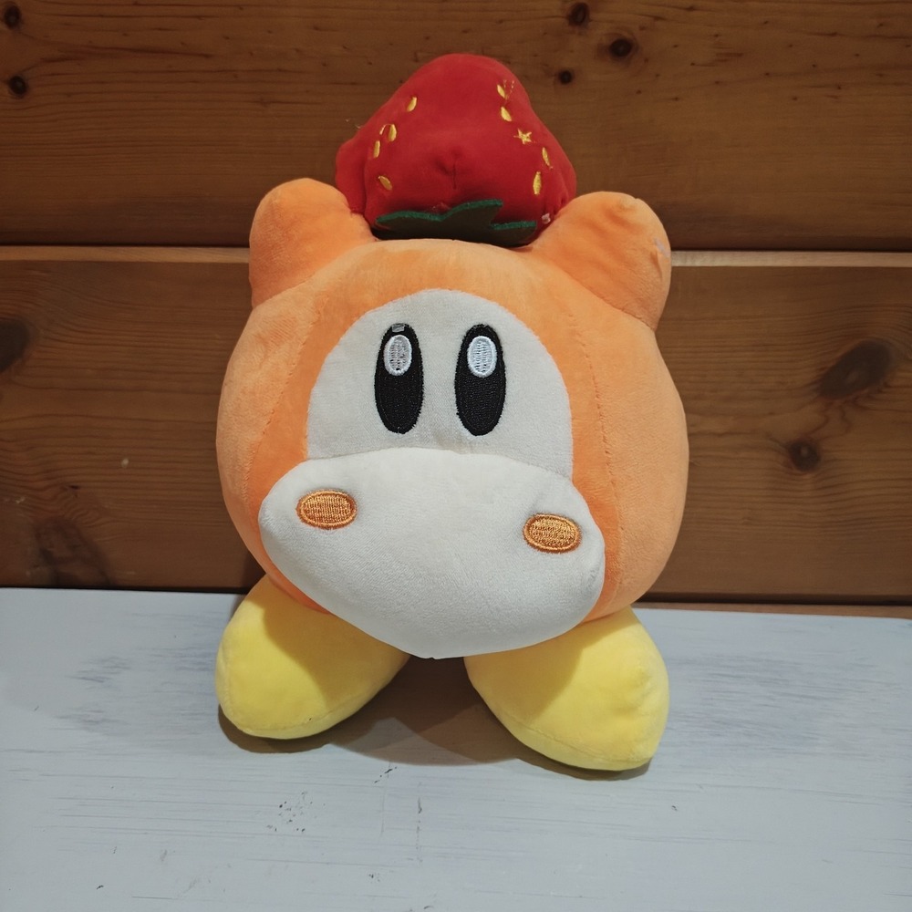 Kirby Waddle Dee Strawberry Plush WINDOW HANG‎ [Missing Suction Cup] E3